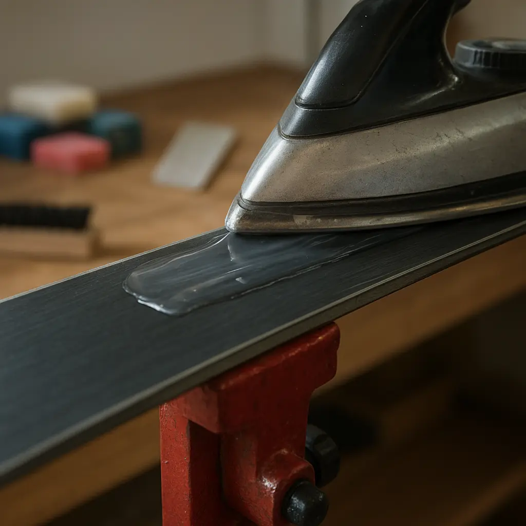 Heißwachsen im Ski-Service